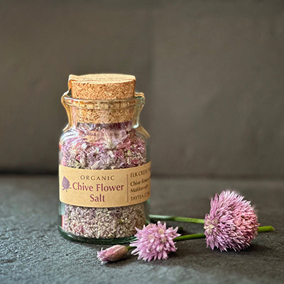 Organic Chive Flower Salt